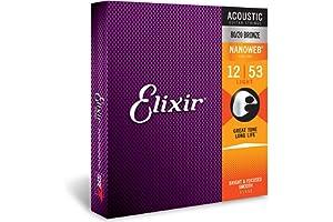 
   Best Selling Acoustic Guitar Strings
   - Elixir Strings - Acoustic 80/20 Bronze with NANOWEB Coating - Light Guitar Strings (.012-.053)