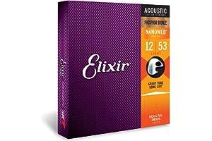 
   Best Selling Acoustic Guitar Strings
   - Elixir Strings - Acoustic Phosphor Bronze with NANOWEB Coating - Elixir Acoustic Guitar Strings - Light (.012-.053)