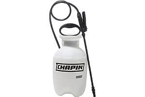 Lawn & Garden Sprayers - Chapin 20000 Made in USA 1 -Gallon Lawn and Garden Pump Pressured Sprayer, for Spraying Plants, Garden Watering, Weeds and Pests, Polypropylene, Translucent White