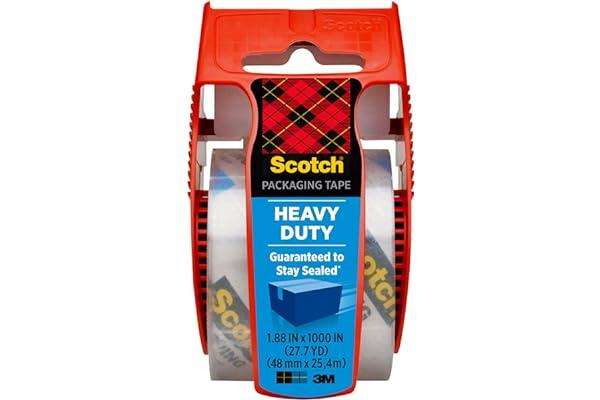 
   Best Selling Office Tape Dispensers
   - Scotch Heavy Duty Shipping Packaging Tape, 1.88"x 27.7 yd, Great for Packing, Shipping & Moving, Clear, 1 Dispensered Roll (142L)