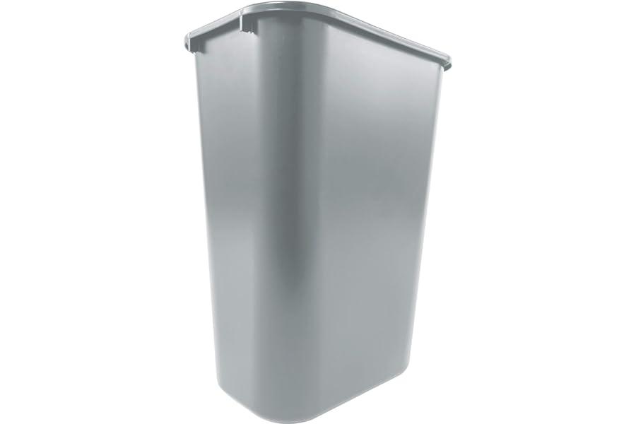 Trash & Recycling Containers - Rubbermaid Commercial Products 41QT/10.25 GAL Wastebasket Trash Container, for Home/Office/Under Desk, Gray (FG295700GRAY)