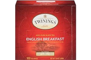 
   Best Selling Black Tea
   - Twinings English Breakfast Black Tea, 100 Individually Wrapped Tea Bags, Smooth, Flavourful, Robust, Caffeinated