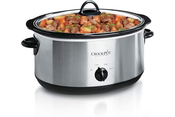 
   Best Selling Slow Cookers
   - Crock-Pot 7 Quart Oval Manual Slow Cooker, Stainless Steel (SCV700-S-BR)