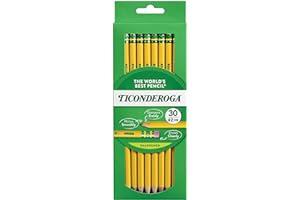 
   Best Selling Woodcase Lead Pencils
   - Ticonderoga Wood-Cased Pencils, Pre-Sharpened, 2 HB Soft, Yellow, 30 Count