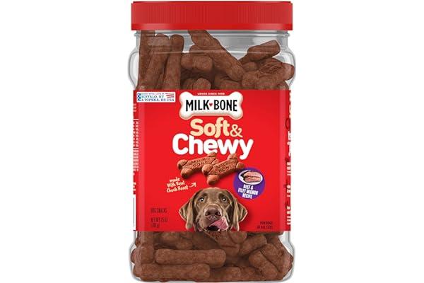 
   Best Selling Dog Bones
   - Milk-Bone Soft & Chewy Dog Treats, Beef & Filet Mignon Recipe, 25 Ounce