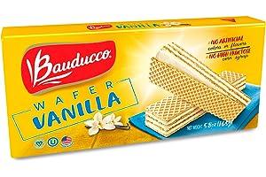 Wafer Cookies - Bauducco Vanilla Wafers - Crispy Wafer Cookies With 3 Delicious, Indulgent, Decadent Layers of Vanilla Flavored Cream - Delicious Sweet Snack or Desert - 5.82oz (Pack of 1)