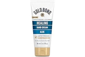 Hand Creams & Lotions - Gold Bond Healing Hand Cream, 3 oz., With Aloe, Moisture That Lasts Through Handwashing