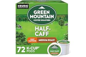 
   Best Selling Single-Serve Coffee Capsules & Pods
   - Green Mountain Coffee Roasters Half Caff Keurig Single-Serve K-Cup pods, Medium Roast Coffee, 72 Count