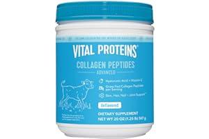 
   Best Selling Collagen Supplements
   - Vital Proteins Collagen Peptides Powder with Hyaluronic Acid and Vitamin C, Unflavored, 20 oz