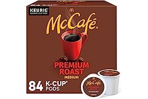 
   Best Selling Single-Serve Coffee Capsules & Pods
   - McCafe Premium Roast, Single-Serve Keurig K-Cup Pods, Medium Roast Coffee Pods Pods, 84 Count