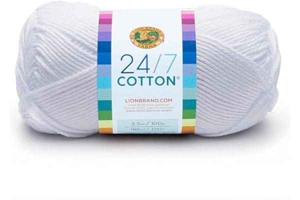 
   Best Selling Yarn
   - Lion Brand Yarn (1 Skein) 24/7 Cotton® Yarn, White