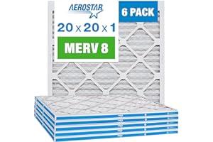 
   Best Selling Furnace Filters
   - Aerostar 20x20x1 MERV 8 Pleated Air Filter, AC Furnace Air Filter, 6 Pack (Actual Size: 19 3/4" x 19 3/4" x 3/4")