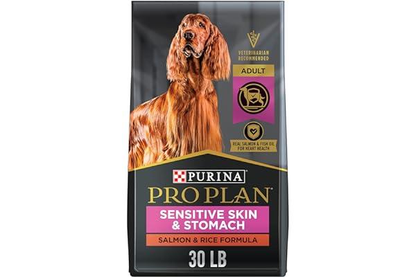 Dry Dog Food - Purina Pro Plan Sensitive Skin and Stomach Dog Food Salmon and Rice Formula - 30 lb. Bag