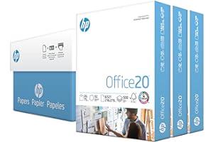 Copy & Multipurpose Paper - HP Printer Paper | 8.5 x 11 Paper | Office 20 lb | 3 Ream Case - 1500 Sheets | 92 Bright | Made in USA - FSC Certified | 112090C, White