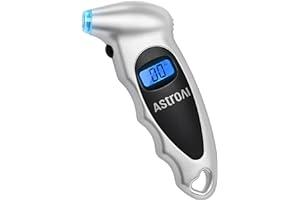 Tire Repair Tools - AstroAI Digital Tire Pressure Gauge 150 PSI 4 Settings for Car Truck Bicycle with Backlight LCD and Non-Skid Grip Car Accessories, Silver (1 Pack)