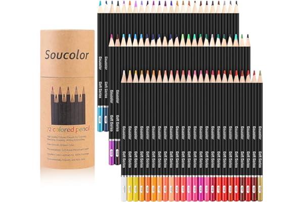 
   Best Selling Drawing Pencils
   - Soucolor 72-Color Colored Pencils for Coloring Books, Soft Core, Artist Sketching Drawing Pencils Art Craft Supplies, Coloring Pencils Set Gift for Adults Kids Beginners