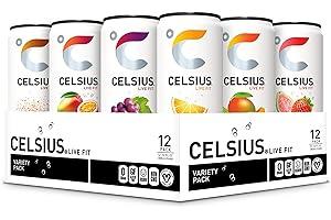 
   Best Selling Energy Drinks
   - CELSIUS Assorted Flavors Official Variety Pack, Functional Essential Energy Drinks, 12 Fl Oz (Pack of 12)