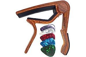 
   Best Selling Guitar Capos
   - WINGO Guitar Capo for Acoustic and Electric Guitars - Rosewood Color with 5 Picks