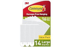 
   Best Selling Picture Hanging Hardware
   - Command Large Picture Hanging Strips, White, Holds Up to 16 Lbs, 14-Pairs, Easy to Open Packaging