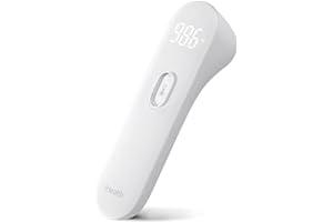 Baby Thermometers - iHealth No-Touch Forehead Thermometer, Infrared Digital Thermometer for Adults and Kids, Touchless Baby Thermometer, 3 Ultra-Sensitive Sensors, Large LED Digits, Quiet Vibration Feedback, Non Contact