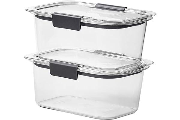 
   Best Selling Food Container Sets
   - Rubbermaid Brilliance BPA Free Food Storage Containers with Lids, Airtight, for Lunch, Meal Prep, and Leftovers, Set of 2 (4.7 Cup)