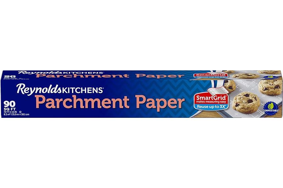 Climate Pledge Friendly: Health and Household - Reynolds Kitchens Parchment Paper Roll, 90 Square Feet