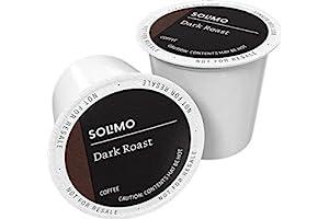 
   Best Selling Single-Serve Coffee Capsules & Pods
   - Amazon Brand - Solimo Dark Roast Coffee Pods, Compatible with Keurig 2.0 K-Cup Brewers 100 Count(Pack of 1)