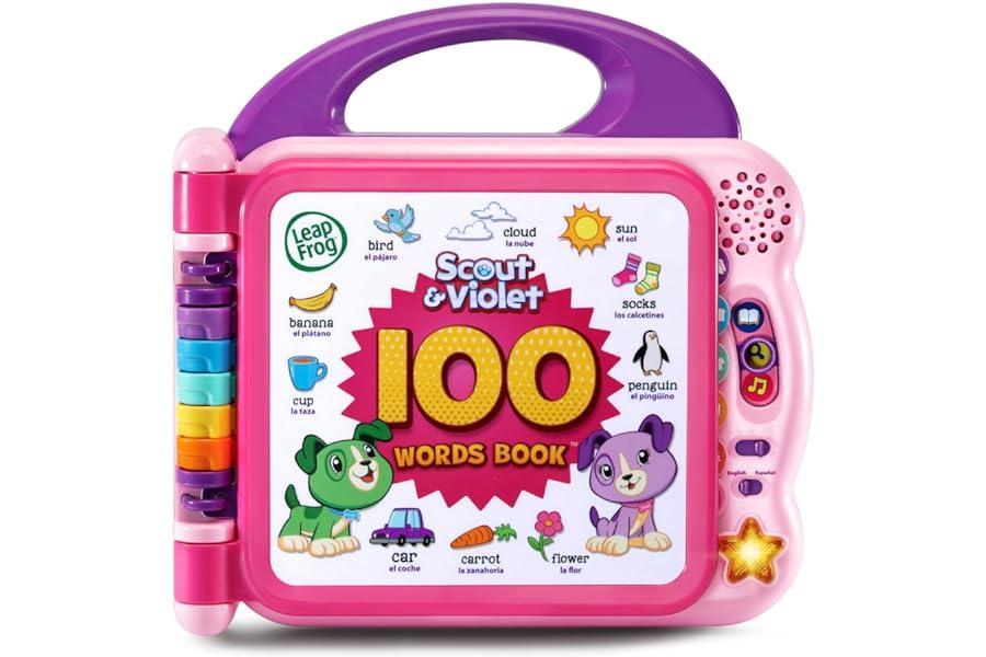 Electronic Learning & Education Toys - LeapFrog Scout and Violet 100 Words Book (Amazon Exclusive), Purple