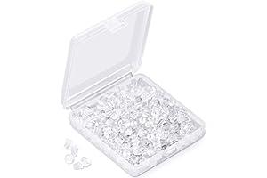 
   Best Selling Earring Backs & Findings
   - Silicone Earring Backs Earring Backings 1200 Pcs Soft Clear Ear Safety Back Pads Backstops Clutch Stopper Replacement for Fish Hook Earring Studs Hoops, Diameter 4mm