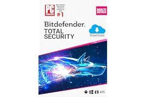 Mac Software - Bitdefender Total Security - 5 Devices | 1 year Subscription | PC/Mac | Activation Code by email