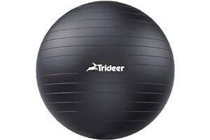 
   Best Selling Exercise Balls
   - Trideer Extra Thick Yoga Ball Exercise Ball, 5 Sizes Ball Chair, Heavy Duty Swiss Ball for Balance, Stability, Pregnancy, Physical Therapy, Quick Pump Included (Black, L (58-65cm))