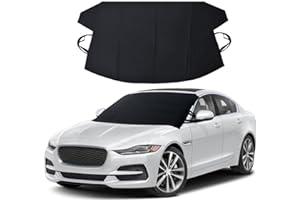 Automotive Windshield Snow Covers - EcoNour Windshield Cover for Ice and Snow | Enhanced 600D Oxford Fabric Windshield Frost Cover for Any Weather | Water, Heat & Sag-Proof Car Windshield Snow Cover | Standard (69 x 42 inches)