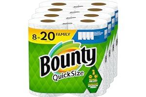 
   Best Selling Paper Towels
   - Bounty Quick Size Paper Towels, White, 8 Family Rolls = 20 Regular Rolls