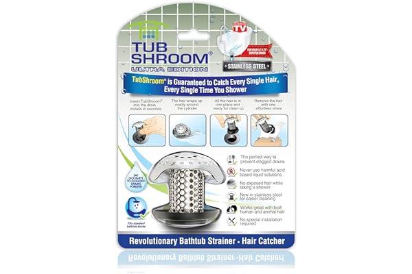 
   Best Selling Unique Home
   - TubShroom Ultra Revolutionary Bath Tub Drain Protector Hair Catcher/Strainer/Snare Stainless Steel, 1-Pack, Silver