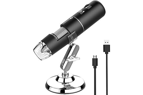 
   Best Selling Lab Handheld Digital Microscopes
   - Wireless Digital Microscope Handheld USB HD Inspection Camera 50x-1000x Magnification with Stand Compatible with iPhone, iPad, Samsung Galaxy, Android, Mac, Windows Computer