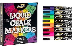 
   Best Selling Drawing Chalk
   - Chalk Markers - 8 Vibrant, Erasable, Non-Toxic, Water-Based, Reversible Tips, For Kids & Adults for Glass or Chalkboard Markers for Businesses, Restaurants, Liquid Chalk Markers (Vibrant 6mm)