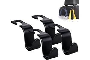 
   Best Selling Automotive Seat Back Organizers
   - Amooca Car Seat Headrest Hook 4 Pack Hanger Storage Organizer Universal for Handbag Purse Coat fit Universal Vehicle Car Black S Type