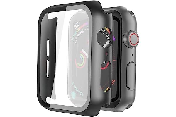 
   Best Selling Smartwatch Cases
   - Misxi 2 Pack Hard PC Case with Tempered Glass Screen Protector Compatible with Apple Watch Series 6 SE Series 5 Series 4 44mm, Black