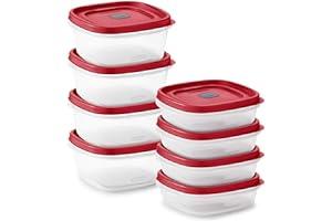 
   Best Selling Food Container Sets
   - Rubbermaid 16-Piece Food Storage Containers with Lids and Steam Vents, Microwave and Dishwasher Safe, Red