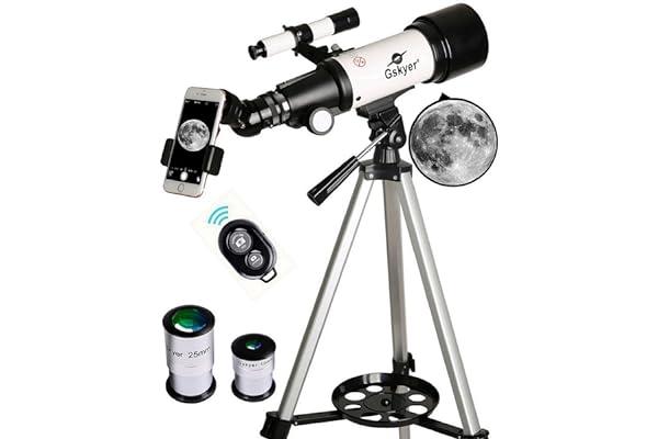 
   Best Selling Telescope Refractors
   - Gskyer Telescope, 70mm Aperture 400mm AZ Mount Astronomical Refracting Telescope for Kids Beginners - Travel Telescope with Carry Bag, Phone Adapter and Wireless Remote