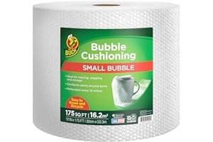 
   Best Selling Bubble Wrap
   - Duck Brand Small Bubble Cushioning Wrap for Moving, Shipping & Mailing, 175 FT Bubble Packing Wrap Extra Protection Packaging Boxes & Mailers, Clear Bubble Roll Moving Supplies Perforated Every 12 IN