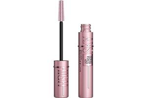 Mascara - Maybelline Lash Sensational Sky High Washable Mascara Makeup, Volumizing, Lengthening, Defining, Curling, Multiplying, Buildable Formula, Blackest Black, 1 Count