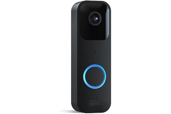 Doorbells & Chimes - Blink Video Doorbell | Two-way audio, HD video, motion and chime app alerts and Alexa enabled — wired or wire-free (Black)