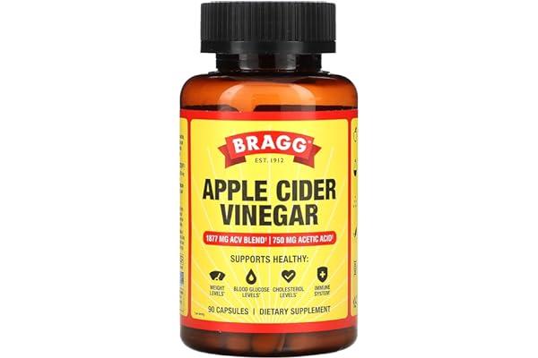 
   Best Selling Unique Gifts
   - Bragg Apple Cider Vinegar Capsules - Vitamin D3 & Zinc - 750mg of Acetic Acid – Immune & Weight Management Support - Non-GMO, Vegan, Gluten Free, No Sugar (1)