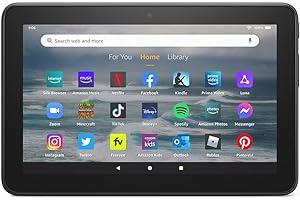 Climate Pledge Friendly: Electronics - Amazon Fire 7 tablet, 7” display, read and watch, under $60 with 10-hour battery life, (2022 release), 16 GB, Black