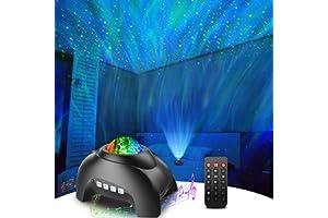 Night-Lights - Rossetta Star Projector, Galaxy Projector for Bedroom, Bluetooth Speaker and White Noise Aurora Projector, Night Light Projector for Kids Adults Gaming Room, Home Theater, Ceiling, Room Decor