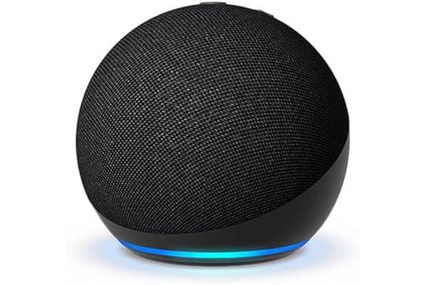 Home Audio Speakers - Echo Dot (5th Gen, 2022 release) | With bigger vibrant sound, helpful routines and Alexa | Charcoal