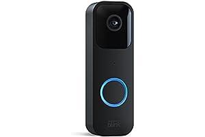 Home Security Systems - Certified Refurbished Blink Video Doorbell | Two-way audio, HD video, motion and chime app alerts and Alexa enabled — wired or wire-free (Black)