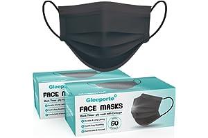 
   Best Selling Medical Procedure Masks
   - Gleeporte [Pack Of 100] Black Disposable Face Mask, 3-Ply Adult Masks, Facial Cover with Elastic Earloops For Home, Office, School, and Outdoors