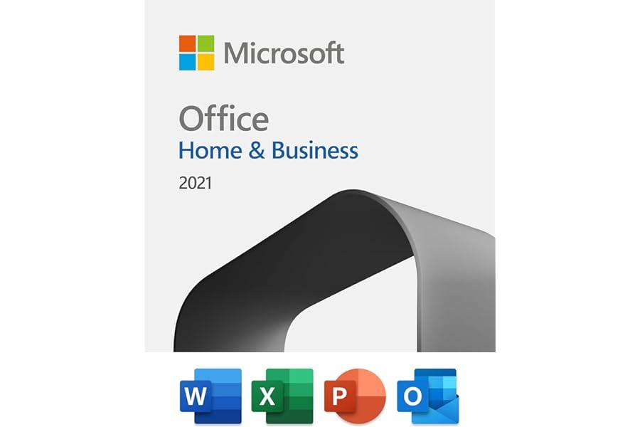 Business & Office Management - Microsoft Office Home & Business 2021 | Word, Excel, PowerPoint, Outlook | One-time purchase for 1 PC or Mac | Instant Download